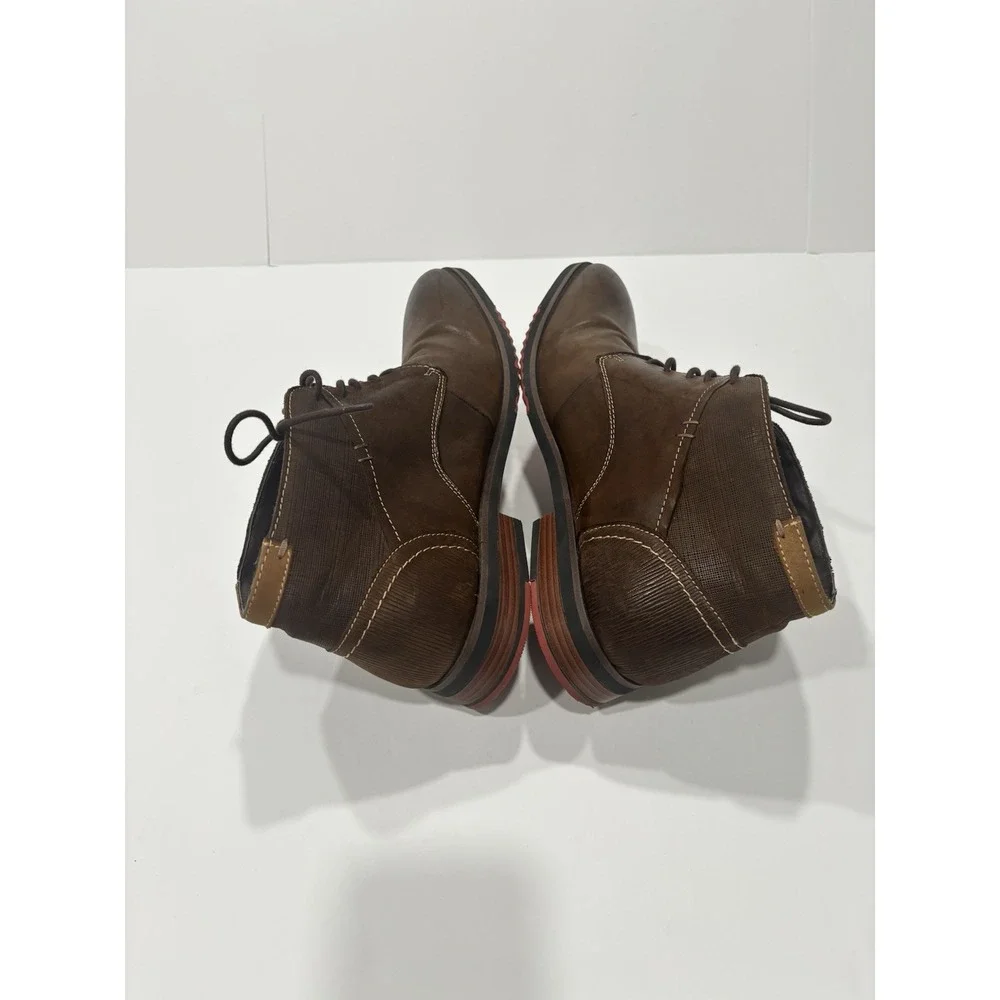 Steve Madden Mens 13 Chukka Boots  Leather Lace Up